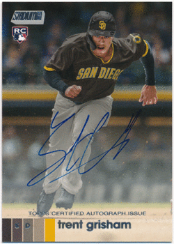 Trent Grisham MLB 2020 Topps Stadium Club RC Rookie Signature Auto