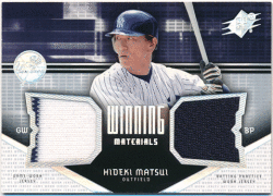 松井秀喜 MLB 2004 Upper Deck SPx Winning Materials Jersey Hideki Matsui
