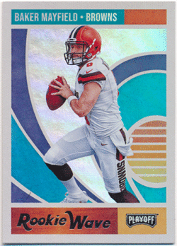 Baker Mayfield NFL 2018 Panini Playoff RC Rookie Wave
