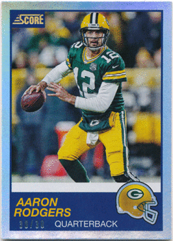 Aaron Rodgers NFL 2019 Panini Score 30th Anniversary Parallel 30/30