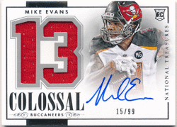 Mike Evans NFL 2014 Panini National Treasures RC Colossal Jersey Auto 15/99