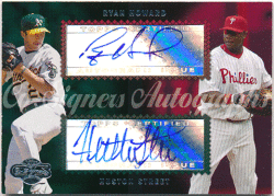 Ryan Howard / Houston Street MLB 2006 Topps Co-Signers Dual Signature Auto