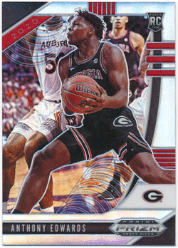 Anthony Edwards NBA 2020 Panini Prizm Draft Picks RC Rookie Silver Prizm