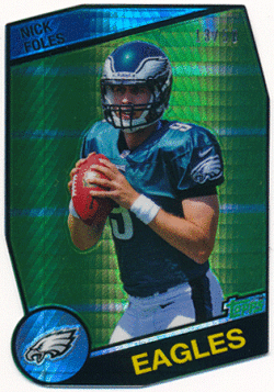 Nick Foles NFL 2012 Topps Chrome 1984 Topps RC Prism Refractor 13/50