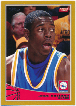 Jrue Holiday NBA 2009-10 Topps RC Rookie Gold Parallel 0286/2009