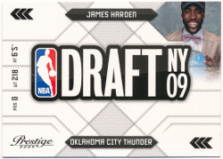 James Harden NBA 2009-10 Panini Prestige Draft NY 09 RC