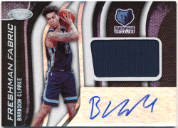 Brandon Clarke NBA 2019-20 Panini Certified RC Rookie Freshman Fabric Jersey Auto