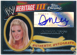 Ashley WWE 2008 Topps Chrome Heritage Signature Auto