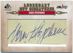 Vern Stephens MLB 2011 Upper Deck SP Legendary Cuts Signature Auto 06/10