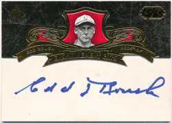 Edd Roush MLB 2007 Upper Deck UD SP Legendary Cuts Enshrinement Cuts Signature Auto 15/65