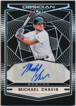 Michael Chavis 2019 Panini Obsidian RC Rookie Prizm Signature Auto