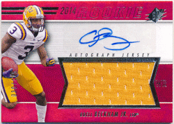 Odell Beckham Jr. 2014 Upper Deck SPx RC Rookie Signature Jersey Auto 030/425