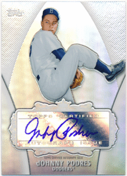故 Johnny Podres MLB 2013 Topps Refractor Signature Auto
