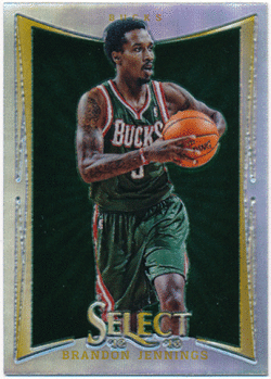 Brandon Jennings NBA 2012-13 Panini Select Silver Prizm