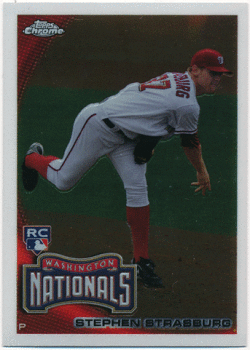 Stephen Strasburg MLB 2010 Topps Chrome RC #212 Rookie Card