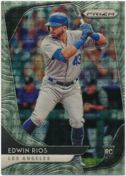 Edwin Rios 2020 Panini Prizm RC Rookie Gold Vinyl Prizm 1/1
