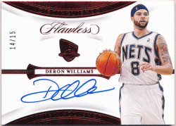 Deron Williams NBA 2019-20 Panini Flawless Distinguished Ruby Signature Auto 14/15