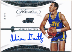 Adrian Dantley NBA 2019-20 Panini Flawless Distinguished Signature Auto 15/25