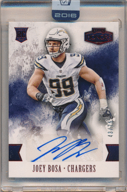 Joey Bosa NFL 2016 Panini Honors RC Rookie Red Signature Auto 43/75