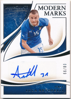 Luca Antonelli Soccer 2020 Panini Immaculate Collection Modern Marks Signature Auto 08/99