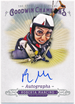 Roberta Mancino 2018 Upper Deck Goodwin Champions Signature Auto