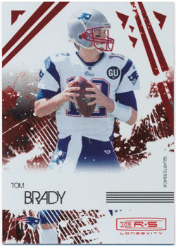 Tom Brady NFL 2009 Panini Rookies & Stars Longevity Ruby Parallel 048/150