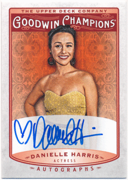 Danielle Harris 2019 Upper Deck Goodwin Champions Signature Auto