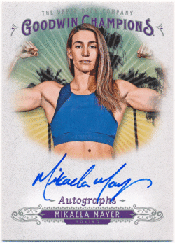 Mikaela Mayer 2018 Upper Deck Goodwin Champions Signature Auto