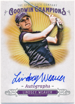 Lindsey Weaver 2018 Upper Deck Goodwin Champions Signature Auto