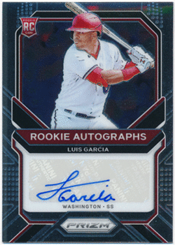 Luis Garcia MLB 2021 Panini Prizm RC Rookie Signature Auto