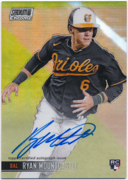 Ryan Mountcastle MLB 2021 Topps Stadium Club Chrome RC Rookie Refractor Signature Auto