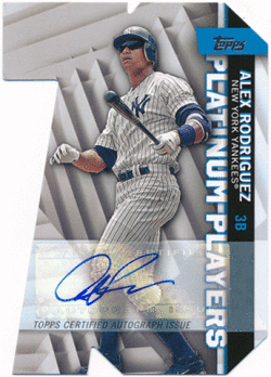 Alex Rodriguez MLB 2021 Topps Platinum Players Die Cut Signature Auto 5/5