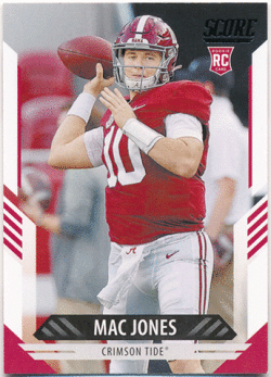 Mac Jones NFL 2021 Panini Score RC #306 Rookie Card