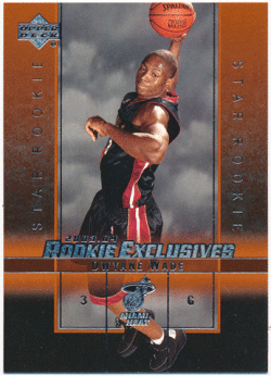 Dwayne Wade NBA 2003-04 Upper Deck Rookie Exclusives RC #5 Rookie Card
