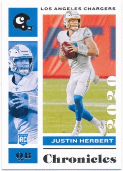 Justin Herbert NFL 2020 Panini Chronicles RC #53 Rookie Card