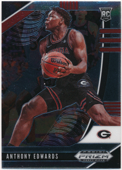 Anthony Edwards NBA 2020 Panini Prizm Draft Picks RC #1 Rookie Card
