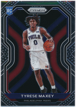 Tyrese Maxey NBA 2020-21 Panini Prizm RC #256 Rookie Card