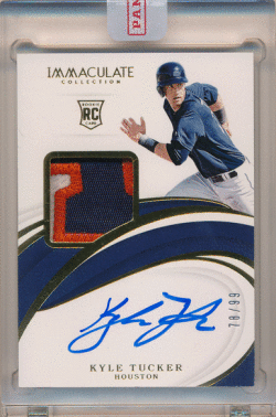 Kyle Tucker MLB 2021 Panini Immaculate Collection RC RPA Signature Patch Auto 78/99