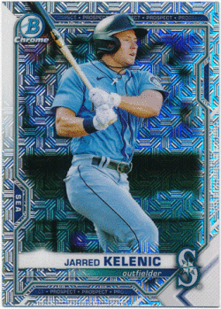 Jarred Kelenic MLB 2021 Bowman Chrome Mega Box Mojo Refractor