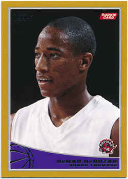 DeMar DeRozan NBA 2009-10 Topps RC Rookie Gold Parallel 0393/2009