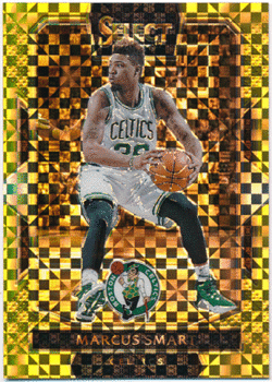 Marcus Smart NBA 2016-17 Panini Select Courtside Gold Prizm 04/10
