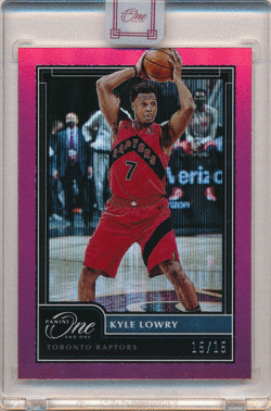 Kyle Lowry NBA 2020-21 Panini One and One Red Parallel 15/15