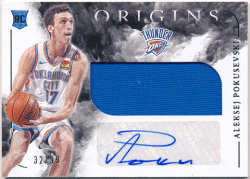 Aleksej Pokusevski NBA 2020-21 Panini Origins RC Rookie Signature Jersey Auto 32/99