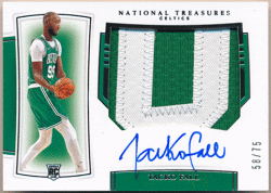 Tacko Fall NBA 2019-20 Panini National Treasures RC Rookie Horizontal RPA Patch Auto 58/75
