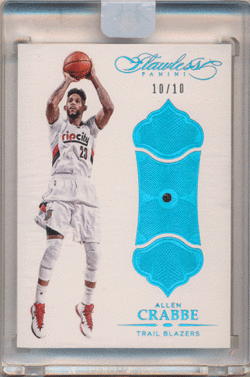 Allen Crabbe NBA 2015-16 Panini Flawless Sapphire Diamond 10/10