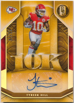 Tyreek Hill NFL 2021 Panini Gold Standard 10K Signature Auto 07/35