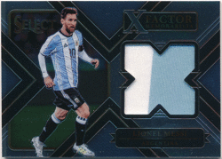 Lionel Messi Soccer 2017-18 Panini Select X-Factor Memorabilia Jersey