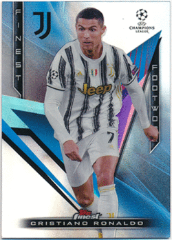 Cristiano Ronaldo Soccer 2020-21 Topps Finest UEFA Champions League Finest Footwork Refractor