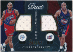Charles Barkley NBA 2020-21 Panini Select Duet Selections Dual Jersey