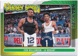 Ja Morant / Zion Williamson NBA 2020-21 Panini Hoops Jersey Swap